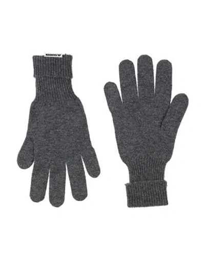 Jil Sander Woman Gloves Grey Size Onesize Cashmere, Elastane
