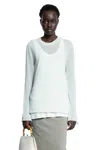 Jil Sander Set Canotta E Maglione In Green
