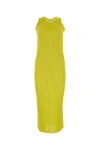 Jil Sander Green Viscose Dress In Green