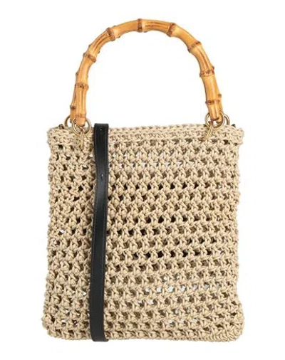 Jil Sander Woman Handbag Beige Size - Calfskin