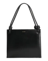 Jil Sander Smooth Leather Shoulder Bag In Black