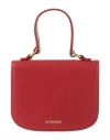 Jil Sander Woman Handbag Brick Size - Calfskin In Red