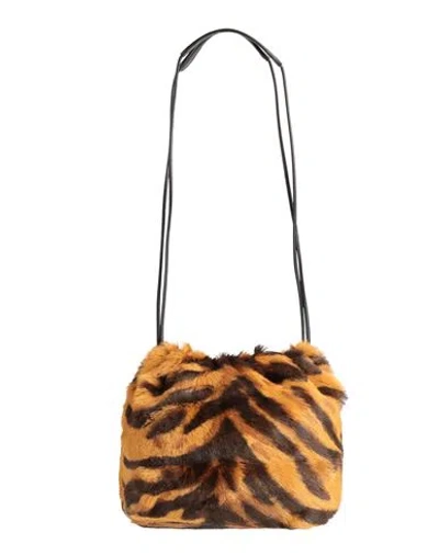 Jil Sander Woman Handbag Camel Size - Calfskin In Beige