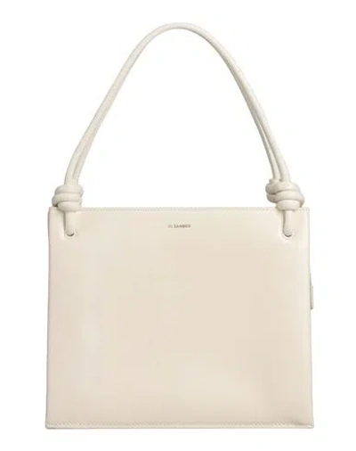 Jil Sander Woman Handbag Ivory Size - Calfskin In White