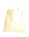 Jil Sander Woman Handbag Light Yellow Size - Leather