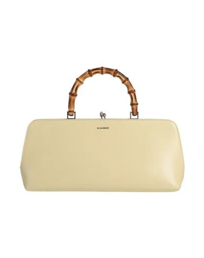 Jil Sander Woman Handbag Light Yellow Size - Soft Leather