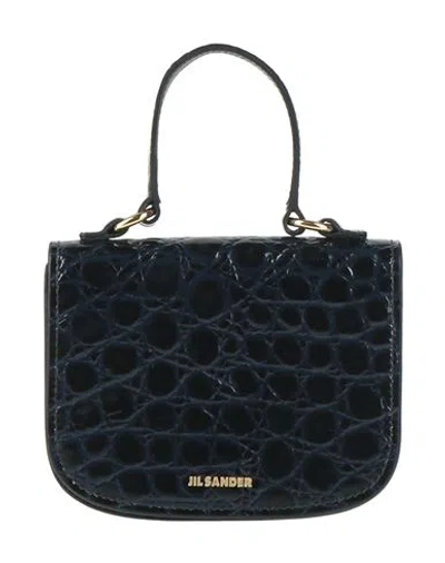 Jil Sander Woman Handbag Midnight Blue Size - Calfskin