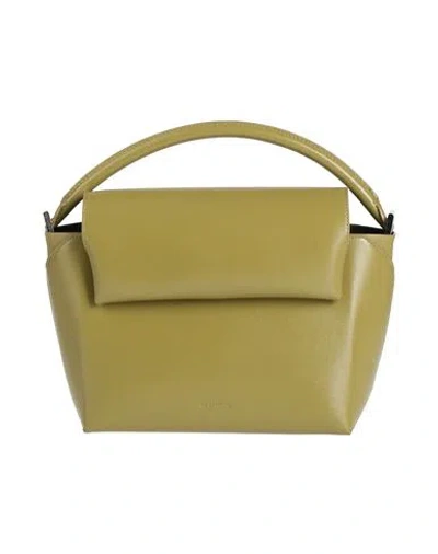 Jil Sander Woman Handbag Military Green Size - Leather