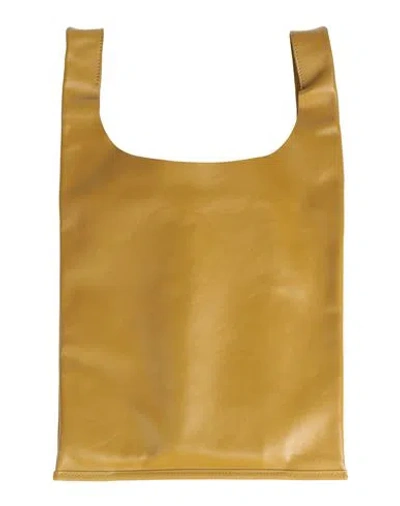 Jil Sander Woman Handbag Mustard Size - Cow Leather In Yellow