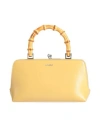 Jil Sander Woman Handbag Mustard Size - Soft Leather In Yellow