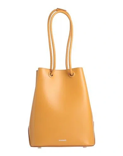 Jil Sander Woman Handbag Ocher Size - Leather In Yellow