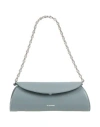 Jil Sander Woman Handbag Pastel Blue Size - Leather In Blue