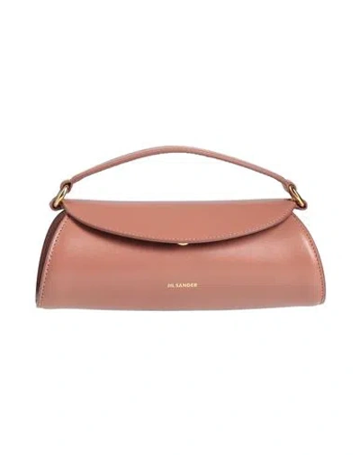 Jil Sander Woman Handbag Pastel Pink Size - Cow Leather In Pink