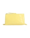 Jil Sander Woman Handbag Pastel Yellow Size - Leather In Yellow