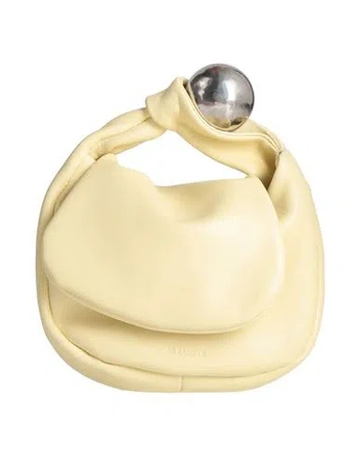 Jil Sander Woman Handbag Pastel Yellow Size - Leather