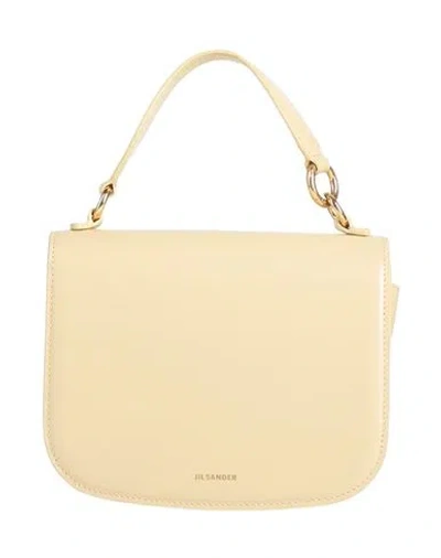 Jil Sander Woman Handbag Pastel Yellow Size - Leather