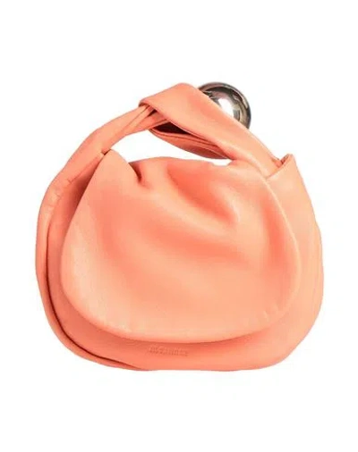 Jil Sander Woman Handbag Salmon Pink Size - Leather