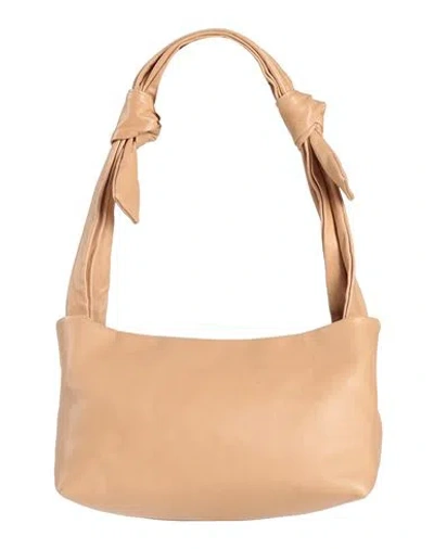 Jil Sander Woman Handbag Sand Size - Soft Leather In Brown