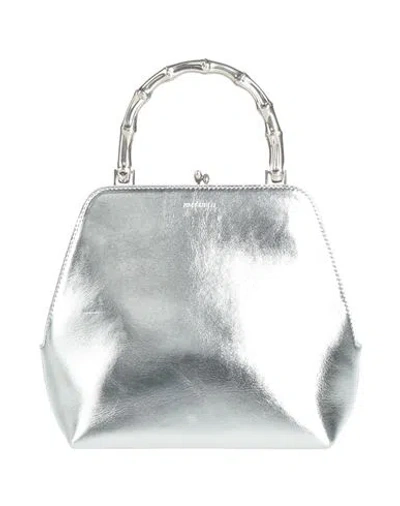 Jil Sander Woman Handbag Silver Size - Cow Leather