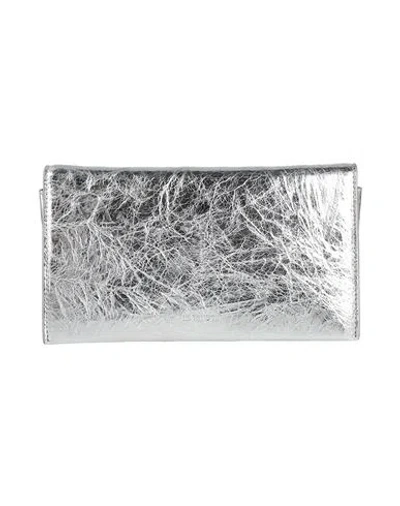 Jil Sander Woman Handbag Silver Size - Ovine Leather