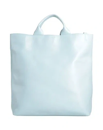 Jil Sander Woman Handbag Sky Blue Size - Calfskin