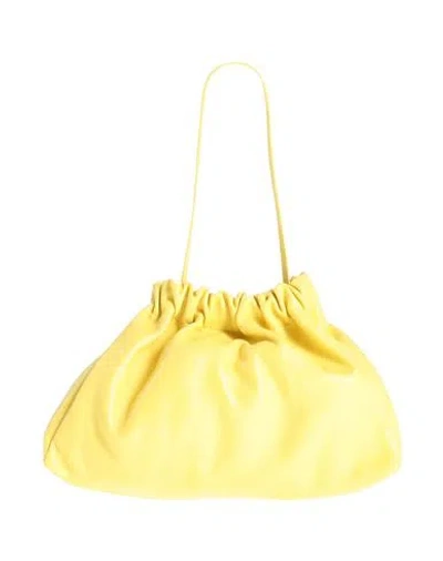 Jil Sander Woman Handbag Yellow Size - Calfskin