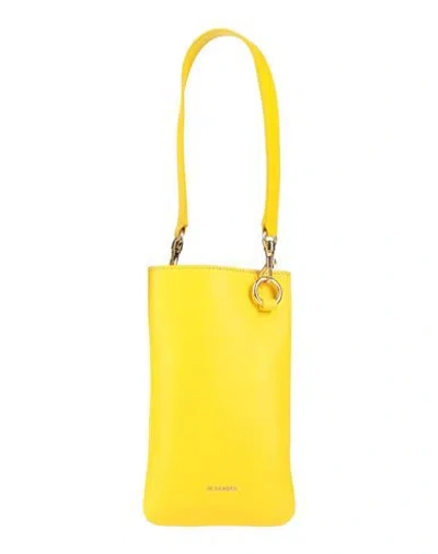 Jil Sander Woman Handbag Yellow Size - Leather