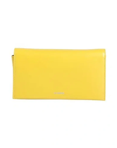 Jil Sander Woman Handbag Yellow Size - Leather