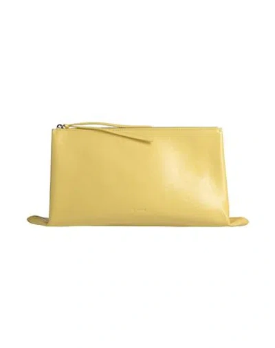 Jil Sander Woman Handbag Yellow Size - Soft Leather