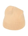 Jil Sander Woman Hat Apricot Size Onesize Cashmere In Orange