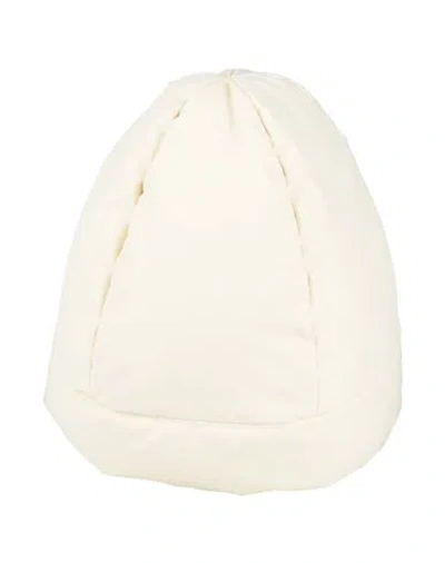 Jil Sander + Woman Hat Cream Size M Polyester, Cotton In White