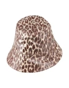 Jil Sander Woman Hat Dark Brown Size M Cotton, Silk In Brown