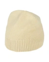 Jil Sander Woman Hat Light Yellow Size Onesize Cashmere In Neutral