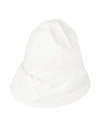 Jil Sander + Woman Hat White Size Xl Cotton In White