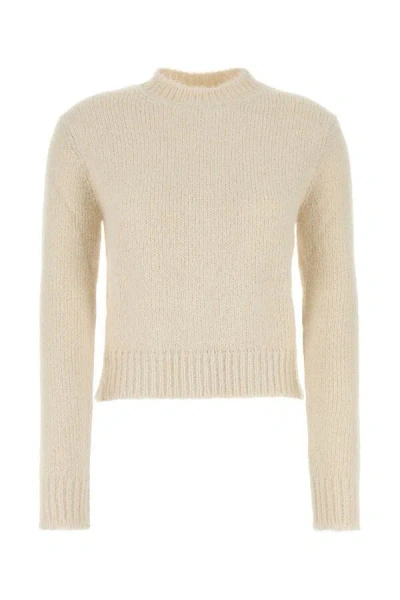 Jil Sander Woman Ivory Alpaca Blend Sweater In White
