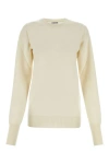 Jil Sander Maglione In Cashmere Avorio Donna In White