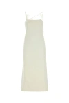 Jil Sander Ivory Viscose Blend Dress In White