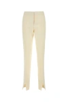 Jil Sander Ivory Viscose Blend Pant In White