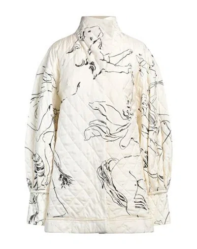 Jil Sander Woman Jacket Ivory Size 4 Viscose In White