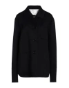 Jil Sander Single-breasted Cashmere Short Coat In Midnight Blue