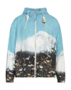 Jil Sander + Woman Jacket Turquoise Size 6 Polyamide In Blue