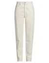Jil Sander + Woman Jeans Beige Size 31 Cotton In White