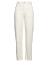 Jil Sander Woman Jeans Cream Size 31 Cotton In White
