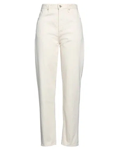 Jil Sander Woman Jeans Cream Size 31 Cotton In Neutral