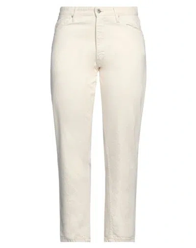 Jil Sander Woman Jeans Ivory Size 30 Cotton In White