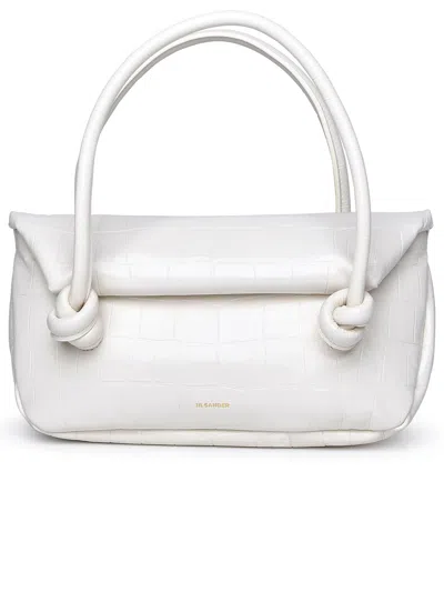 JIL SANDER JIL SANDER WOMAN JIL SANDER WHITE LEATHER BAG