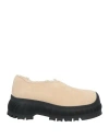 Jil Sander Woman Loafers Beige Size 8 Leather In Beige