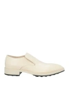 Jil Sander Off-white Pointed Loafers In White