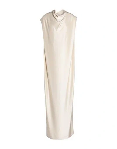 Jil Sander Woman Maxi Dress Beige Size 2 Viscose, Elastane