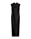 Jil Sander Tie-detail Midi Dress In Black